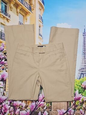 Lafayette 148 New York Beige Bootcut Trousers Pants Size 0
